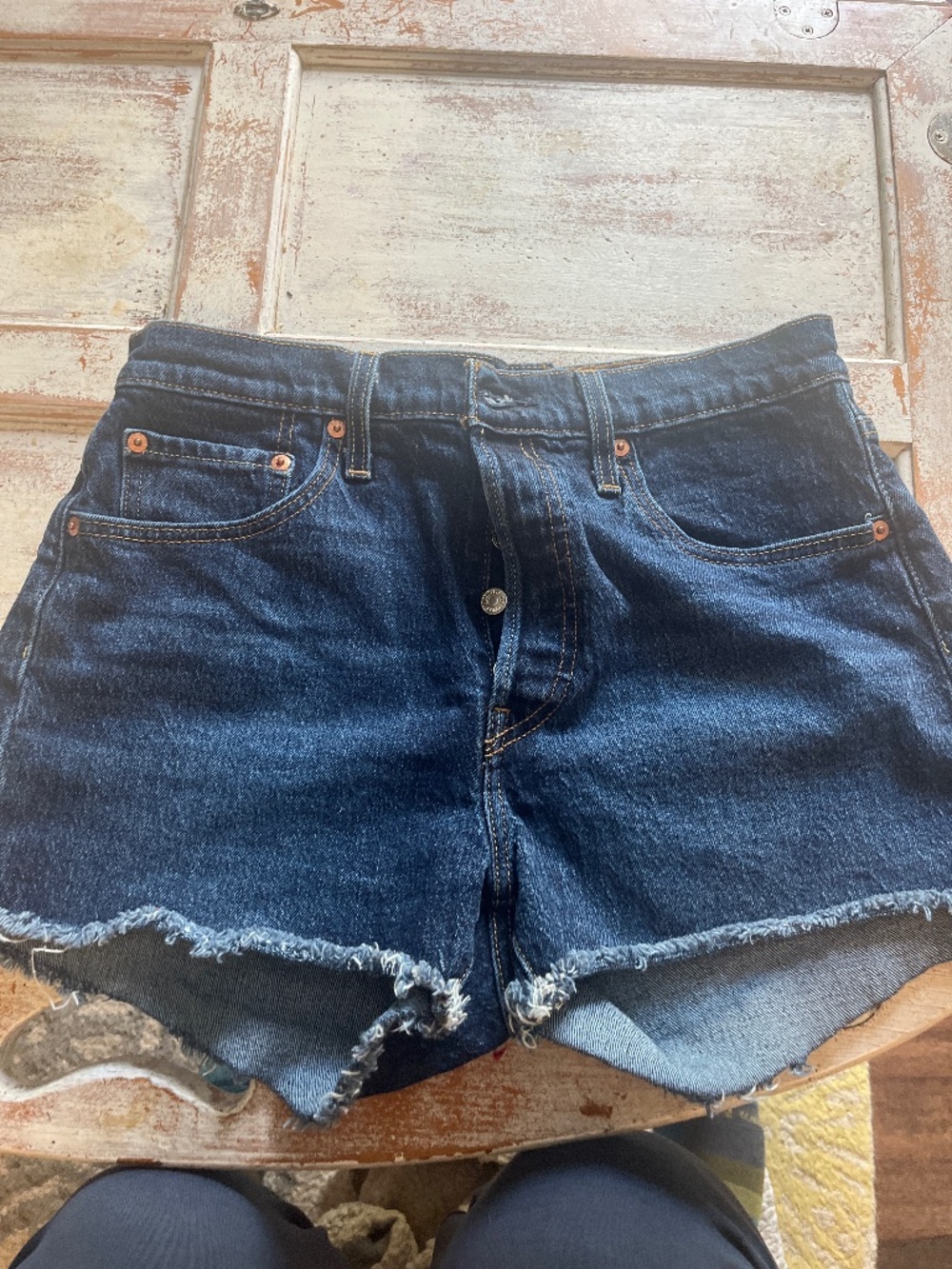 Levi’s 501 high rise denim short